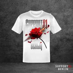 T-Shirt Support 81 Bullet Rose Weiß
