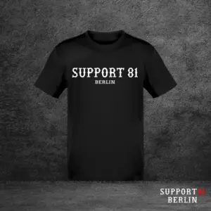 T-Shirt Support 81 Berlin Schwarz