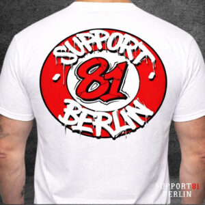 T-Shirt Support 81 Berlin Weiß